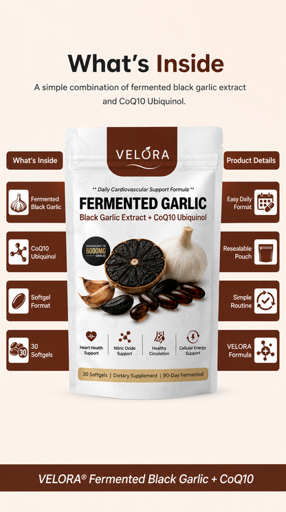 Fermented Black Garlic Extract + CoQ10 Ubiquinol