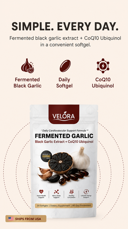 Fermented Black Garlic Extract + CoQ10 Ubiquinol