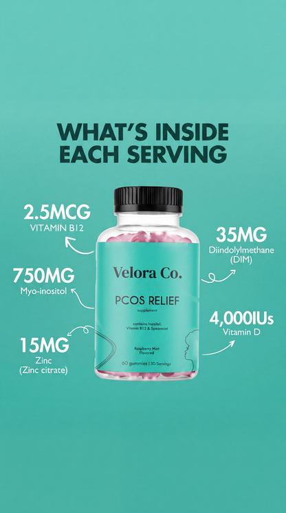 Velora Inositol Gummies — with Vitamin D3, Zinc + DIM